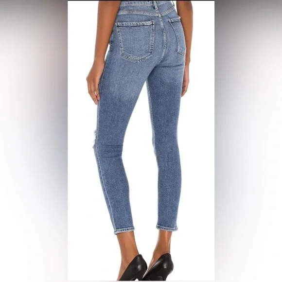 Agolde Nico High Rise Slim in Shoreline, size 31 - Picture 3 of 11